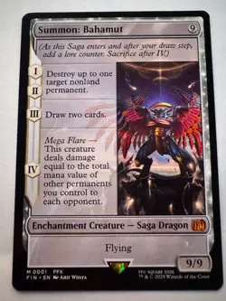Summon: Bahamut - Magic The Gathering MTG Final Fantasy Regular Non-Foil Mythic - Image 2