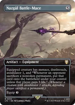 Nazgul Battle-Mace (Borderless) Commander: the Lord of the Rings: Tales of Middle-Earth Foil - Image 1