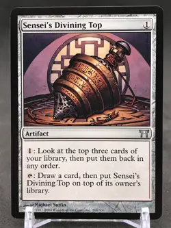 MTG Sensei's Divining Top - Champions of Kamigawa Magic Card - Near Mint - Image 1