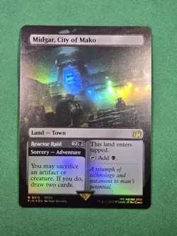 MTG Midgar, City of Mako (Borderless) Foil Final Fantasy Magic The Gathering - Image 3