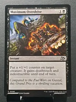 MTG 0096 MAXIMUM OVERDRIVE Instant Aetherdrift card⚔️NM/MT - Image 1