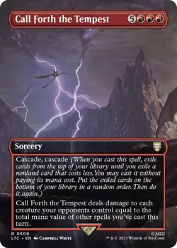 Call Forth the Tempest (Borderless) Commander: the Lord of the Rings: Tales of Middle-Earth Foil - Image 1