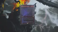 Call Forth the Tempest (Borderless) Commander: the Lord of the Rings: Tales of Middle-Earth Foil - Image 4