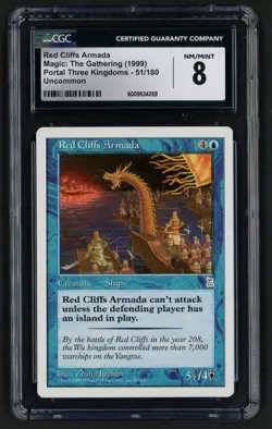 ***CGC 8 Red Cliffs Armada*** MTG Portal 3 Kingdoms Magic Kid Icarus - Image 1