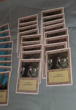 Magic The Gathering (44) FOREST BASIC LAND LOT REVISED 3RD EDITION - Image 11