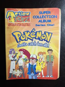 Vintage Pokemon Super Collection Series One Action Flipz Album 90s & 5 Cards - Image 7