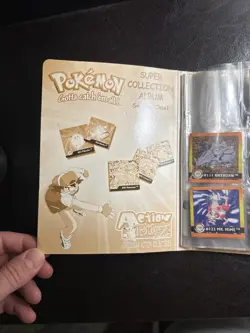 Vintage Pokemon Super Collection Series One Action Flipz Album 90s & 5 Cards - Image 9