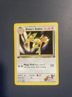 NM BLAINE’S DODRIO - 1st Edition Gym Challenge - 32/132 - Uncommon - Pokemon - - Image 1
