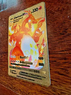 Rare VMAX Charizard Gold Metal Card - Image 3