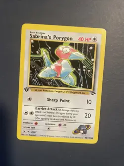 Sabrina’s Porygon 98/132 - Gym Challenge - 1st Edition - Near Mint - Image 1