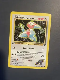 Sabrina’s Porygon 98/132 - Gym Challenge - 1st Edition - Near Mint - Image 2