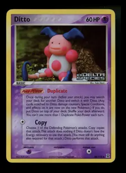 Ditto 38/113 (Mr. Mime) EX Delta Species 2005 Reverse Holo Pokémon Card TCG - Image 1