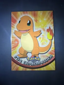 Topps 2000 Charmander TV Animation Edition Pokémon Blue Label Non-Foil Card #04 - Image 1