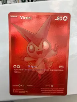 Pokemon RED VICTINI 172/086 - Black Bolt/White Flare - Full Art - PACK FRESH - Image 3