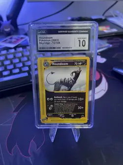 CGC 10 GEM MINT Houndoom Reverse Holo Skyridge Pokemon Card 12/144 - Image 2