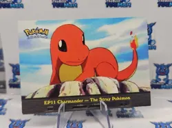 Topps Pokemon Ep11 Charmander - The Stray Pokemon Blue Logo LP - Image 1