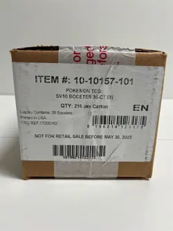 Pokemon TCG - Destined Rivals SV10 Factory Sealed Case - x6 Sealed Booster Boxes - Image 1