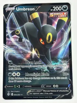 Umbreon V 094/203 Evolving Skies NM Full Art Ultra Rare Pokemon Card - Image 1