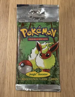 Vintage 1999 Pokémon Jungle Booster Pack Flareon Long Crimp 21.40 Grams Holo - Image 4