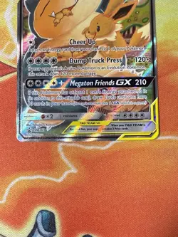 Pokemon Tag Team Promo Card EEVEE & SNORLAX GX - #SM169 Black Star Full Art.. - Image 3