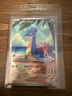 Pokemon TCG Destined Rivals Misty's Lapras Illustration Rare Card 194/182 - Image 1