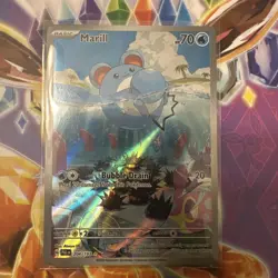 PokÃ©mon Marill TCG Rare Holo Card 204/193 Sv02 Paldea Evolved Illustration - Image 1