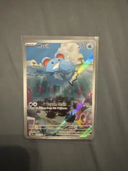 PokÃ©mon Marill TCG Rare Holo Card 204/193 Sv02 Paldea Evolved Illustration - Image 1