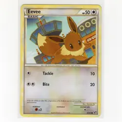 PokÃ©mon TCG Eevee 47/90 HGSS Undaunted Regular Common Card EN-LP 2010 - Image 1