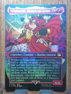 MTGðŸ”¥ Gilgamesh, Master-at-Arms ( FOIL Borderless ) Final Fantasy NEAR MINTðŸ”¥ - Image 2