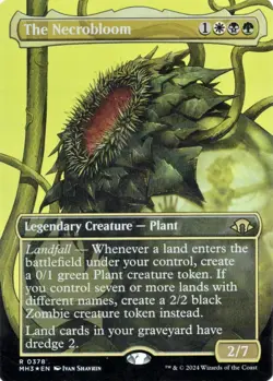 The Necrobloom (Borderless) -Foil Near Mint MTG Modern Horizons 3 - Image 1