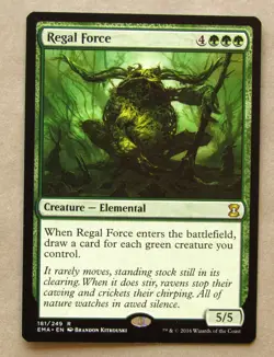 MTG REGAL FORCE (X1) ETERNAL MASTERS NM Pack Fresh NEVER PLAYED Magic Card - Image 1