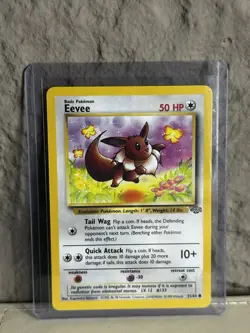 1999 Pokemon TCG Eevee 51/64 Jungle Base Set - Very LP - Image 1