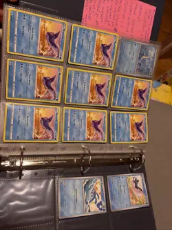 Pokemon water type cards binder collection, includes binder (NEW). - Image 6