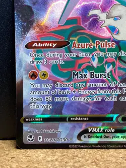 Pokemon Rayquaza VMAX Silver Tempest Trainer Gallery Ultra Rare TG20/TG30 NM - Image 5