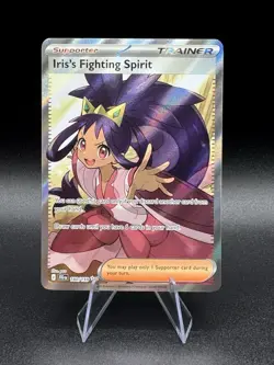 Pokemon Iris's Fighting Spirit 180/159 Sv09: Journey Together Holo NM - Image 1
