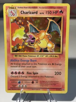 Pokemon 2016 XY Evolutions Charizard #11/108 Holo Rare Lightly Played - Image 1