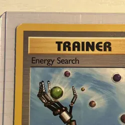 Energy Search 59/62 Common Fossil 1st Edition Off-Center OC Pokemon Card LP-NM - Image 4