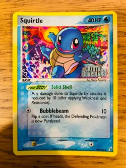 NM! Squirtle (64/100) EX Crystal Guardians Stamped Reverse Holo Pokemon Card! - Image 1