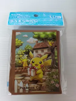 Pokémon Center Pikachu's Gift Card Sleeves 64 Count New - Image 1