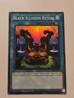 Black Illusion Ritual SRL-EN051 Super Rare Yugioh Spell Ruler 25th Anniversary - Image 1