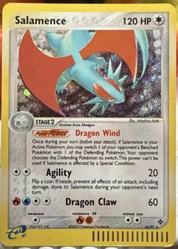 Salamence 10/97 - EX Dragon HOLO RARE Foil Pokemon Card TCG English 2003 - NM - Image 1