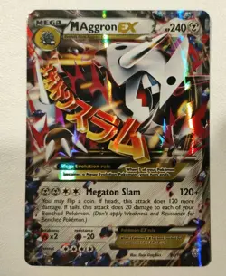 Mega M Aggron EX Primal Clash Holo Ultra Rare Card 94/160 - Image 1