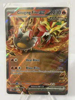 Gouging Fire ex SVP 144 Black Star Promo Holo Rare Pokemon TCG Card NM - Image 1