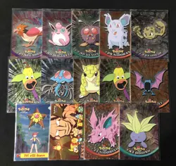 Pokemon Topps Foil DMG/HP Card Lot Spearow, Misty, Venonant, Oddish, Sandshrew - Image 1