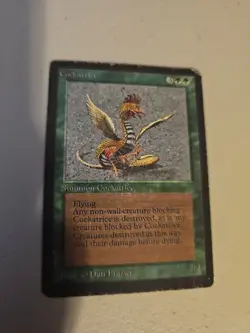 Mtg Beta Cockatrice - HP - Heavy Play 1993 - Image 1