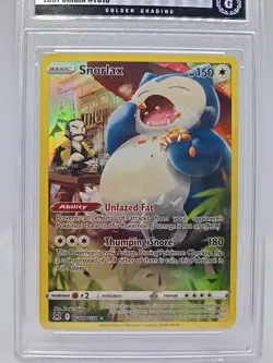 2022 Pokemon Lost Origin Snorlax SWSH  TG10/TG30 Golden Grading MINT 9 LðŸ‘€k! - Image 2