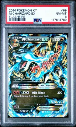 2014 Pokemon XY M Charizard EX Flashfire #69 NM-MT 8 - Image 1