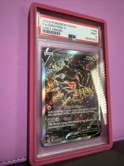 Pokemon 2022 Giratina V 186/196 Alt Art Lost Origin PSA 9 - Image 2