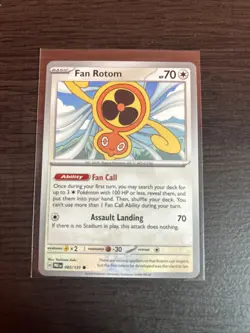 Pokemon TCG Fan Rotom Card 085/131 Prismatic Evolutions Regular EN-NM - Image 1