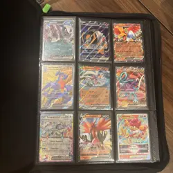 Pokemon Card Binder Collection Lot Reshiram ex, Garchomp ex, V And Ex + More - Image 1